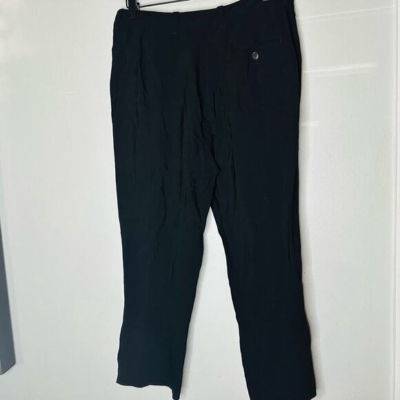 3.1 PHILLIP LIM Women's Black Trouser Style Crepe Pleated Pants Size 6 - Picture 2 of 7